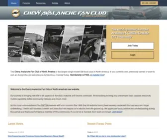 Chevyavalanchefanclub.com(Chevy Avalanche Fan Club of North America) Screenshot