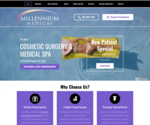 Chevychasecosmetic.com(Medical Spa Serving Chevy Chase) Screenshot