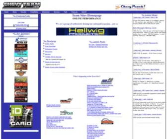 Chevyteam.com(The Team Sites Chevrolet Internet Resources) Screenshot