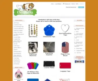 Chewbarka.com(Chewbarka Tags Quality USA Made) Screenshot