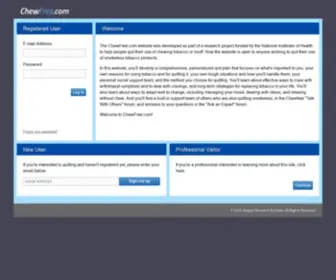 Chewfree.com(Quit chewing tobacco) Screenshot