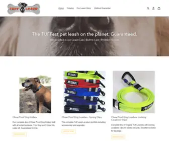 Chewproofdogleash.com(Tuff Leash chew proof dog leashes and collars) Screenshot