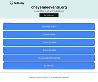 Cheyenneevents.org(Cheyenne Events) Screenshot