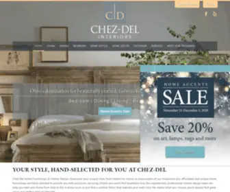 Chez-DEL.com(Designer Furniture) Screenshot