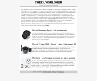 Chez-L-Horloger.com(Chez l'Horloger) Screenshot