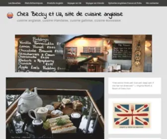 Chezbeckyetliz.com(Site de cuisine anglaise) Screenshot