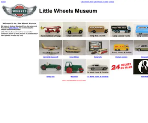 Chezbois.com(Little Wheels Museum) Screenshot