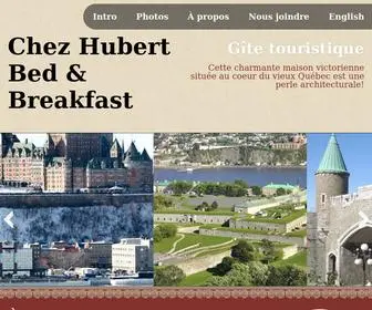 Chezhubert.com(Chez Hubert Bed & Breakfast) Screenshot