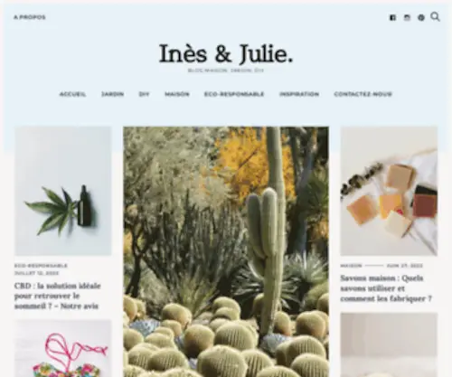 Chezinesetjulie.com(Le Blog Maison) Screenshot