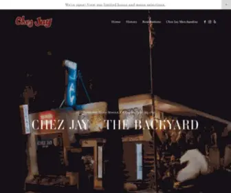 ChezJays.com(Chez Jay (Established 1959) and The Backyard at Chez Jay (Opened August 2019)) Screenshot