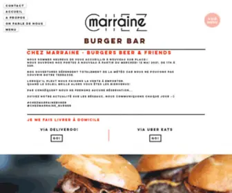 Chezmarraineburger.be(Restaurant Burger Schaerbeek) Screenshot