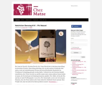 Chezmatze.de(Chez Matze) Screenshot