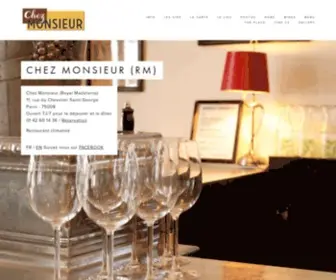 Chezmonsieur.fr(Chez Monsieur) Screenshot