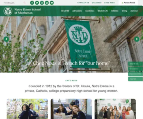 Cheznous.org(Notre Dame School) Screenshot