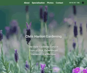 Chgardening.com.au(Chris Hanlon Gardening) Screenshot