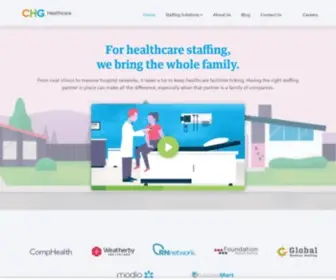 CHghealthcare.com(CHG Healthcare) Screenshot