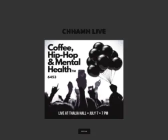 Chhamh.org(Coffee, Hip-Hop & Mental Health) Screenshot