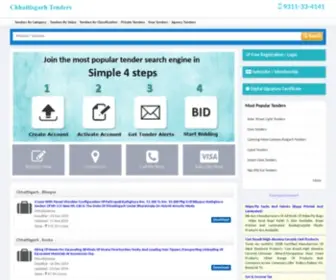 Chhattisgarh-Tenders.co.in(Chhattisgarh govt tenders) Screenshot