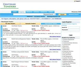 Chhattisgarhtenders.com(Chhattisgarh Tenders) Screenshot