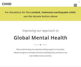 CHHD.org(The Center for Health and Human Development) Screenshot