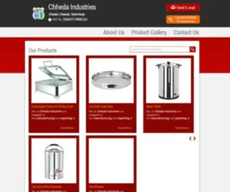 Chhedahotelsupply.com(Serving Buffets) Screenshot