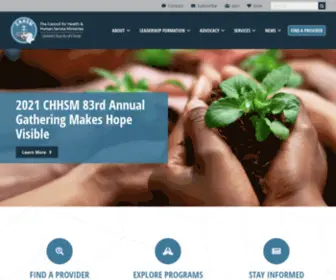CHHSM.org(Council for Health and Human Service Ministries) Screenshot