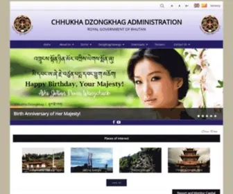 Chhukha.gov.bt(CHHUKHA DZONGKHAG ADMINISTRATION) Screenshot
