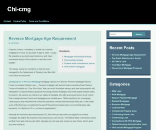 Chi-CMG.com(The Chicago Commercial Mortgage Group) Screenshot