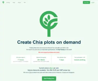 Chiafactory.com(Chia Factory) Screenshot