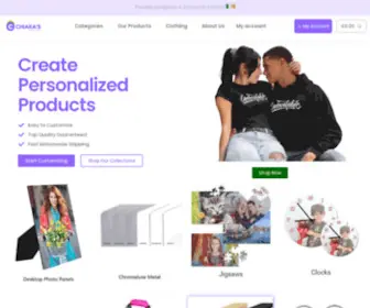 Chiakasprint.ie(Custom Made Products) Screenshot