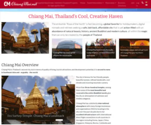 Chiangmai.net(Chiang Mai Travel Information) Screenshot