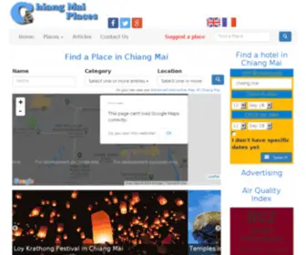 Chiangmaiplaces.com(Chiang Mai Places) Screenshot