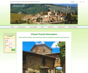 Chianti.info(Chianti tourist information) Screenshot