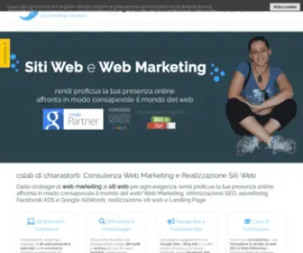 Chiarastorti.it(Dalla realizzazione siti web alle strategie di web marketing per ogni esigenza) Screenshot