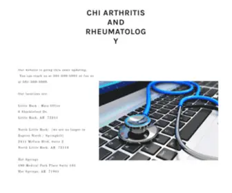 Chiarthritis.com(CHI ARTHRITIS AND RHEUMATOLOGY) Screenshot