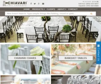 Chiavarisales.com(The Chiavari Chair Company) Screenshot