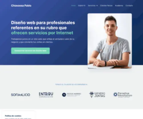Chiavassapablo.com(Diseño web creativo para profesionales con estilo propio) Screenshot