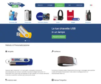 Chiavetteusbexpress.it(Chiavette USB Personalizzate e Penne USB Promozionali) Screenshot