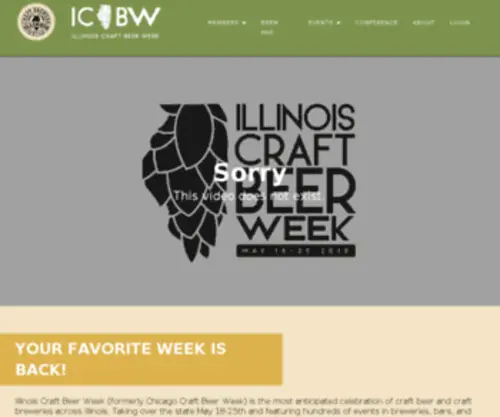 Chibeerweek.com(Chicago Craft Beer Week 2013) Screenshot