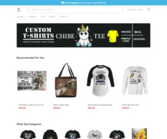 Chibetee.com(Shop for printed t) Screenshot