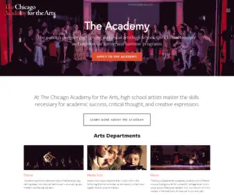 Chicagoacademyforthearts.org(The Chicago Academy for the Arts) Screenshot