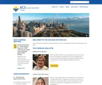 Chicagoacs.org(Chicago Section American Chemical Society) Screenshot