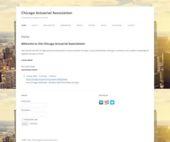 Chicagoactuarialassociation.org(The Chicago Actuarial Association) Screenshot