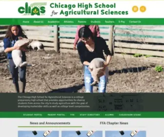 Chicagoagr.org(Chicago High School for Agricultural Sciences) Screenshot
