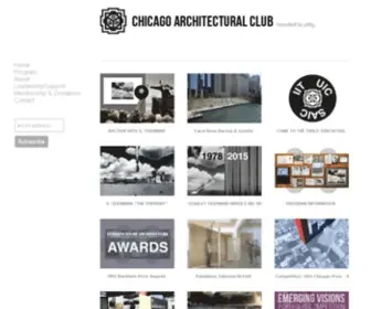 Chicagoarchitecturalclub.org(Chicago Architectural Club) Screenshot