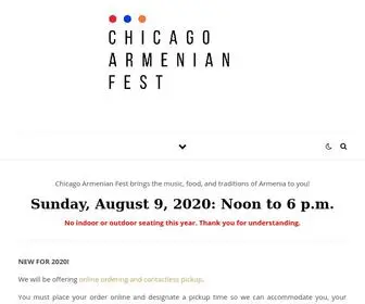 Chicagoarmenianfest.com(Chicago's only Armenian festival and picnic) Screenshot