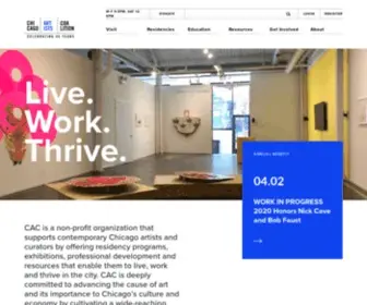 Chicagoartistscoalition.org(Chicago Artists Coalition Chicago Artists Coalition) Screenshot