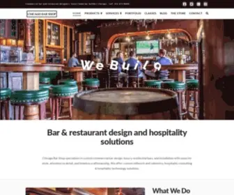Chicagobarshop.com(Commercial bar designers & custom home bar builders Chicago) Screenshot