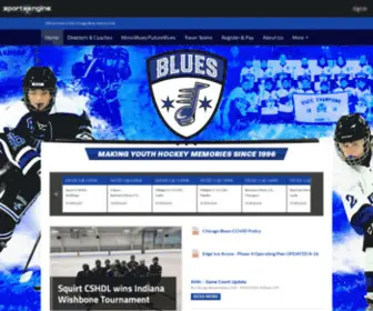 Chicagoblueshockey.org(Official Home of the Chicago Blues Hockey Club) Screenshot