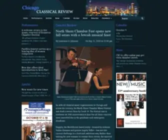 Chicagoclassicalreview.com(Chicago Classical Review) Screenshot
